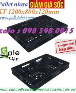 Pallet Nhựa kT 1200 x 800 x 120mm