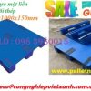 Pallet nhựa mặt liền 1200x1000x150 - lõi thép