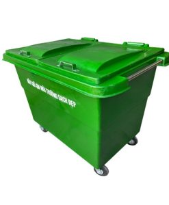 Thùng rác composite 1000l 4 bánh xe