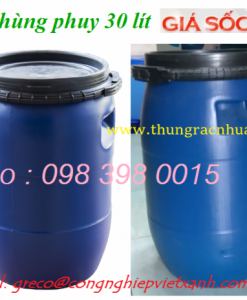 Thùng phuy nhựa 30 lít