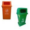 Thùng rác công cộng 95 lít nắp hở có đế