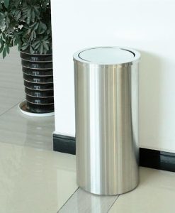 thùng rác inox nắp lật
